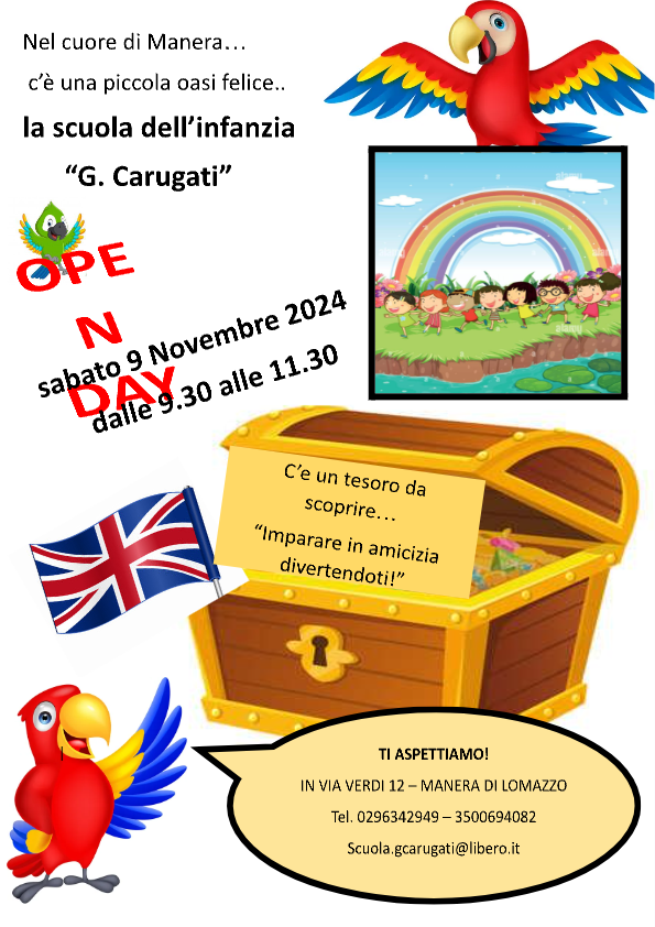 OPEN DAY 2024/25   9 NOVEMBRE